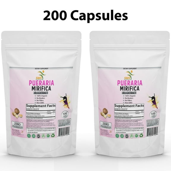 Pueraria Mirifica Kwao Krua Kao 5000mg Women's Health 200 Capsules Organic USA