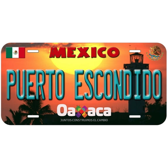 Puerto Escondido Mexico Novelty Car Auto License Plate