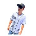 thumbnail image 1 of Puerto RICO Jersey Baseball Simbolos Taino Black and White Short Sleeve, v Neck (US, Alpha, 3X-Large, Regular, Regular, Polyester), 1 of 2