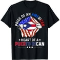 thumbnail image 1 of Puerto Rican American America Pride Cuba Puerto Rico Flag T-Shirt, 1 of 3