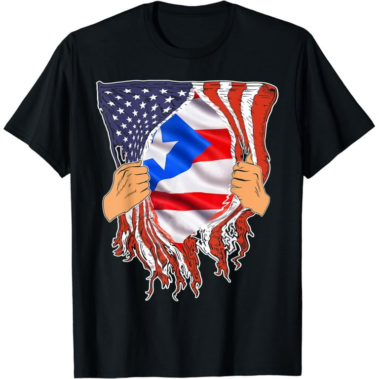 Puerto Rican Blood Inside Me Puerto Rico American Flag Shirt Puerto Rican Blood Inside Me Puerto Rico American Flag Shirt