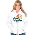 thumbnail image 1 of Puerto Rican Boricua Princess Latina Womens Plus Size Graphic Zipper Hoodie Brisco Brands 4X, 1 of 5