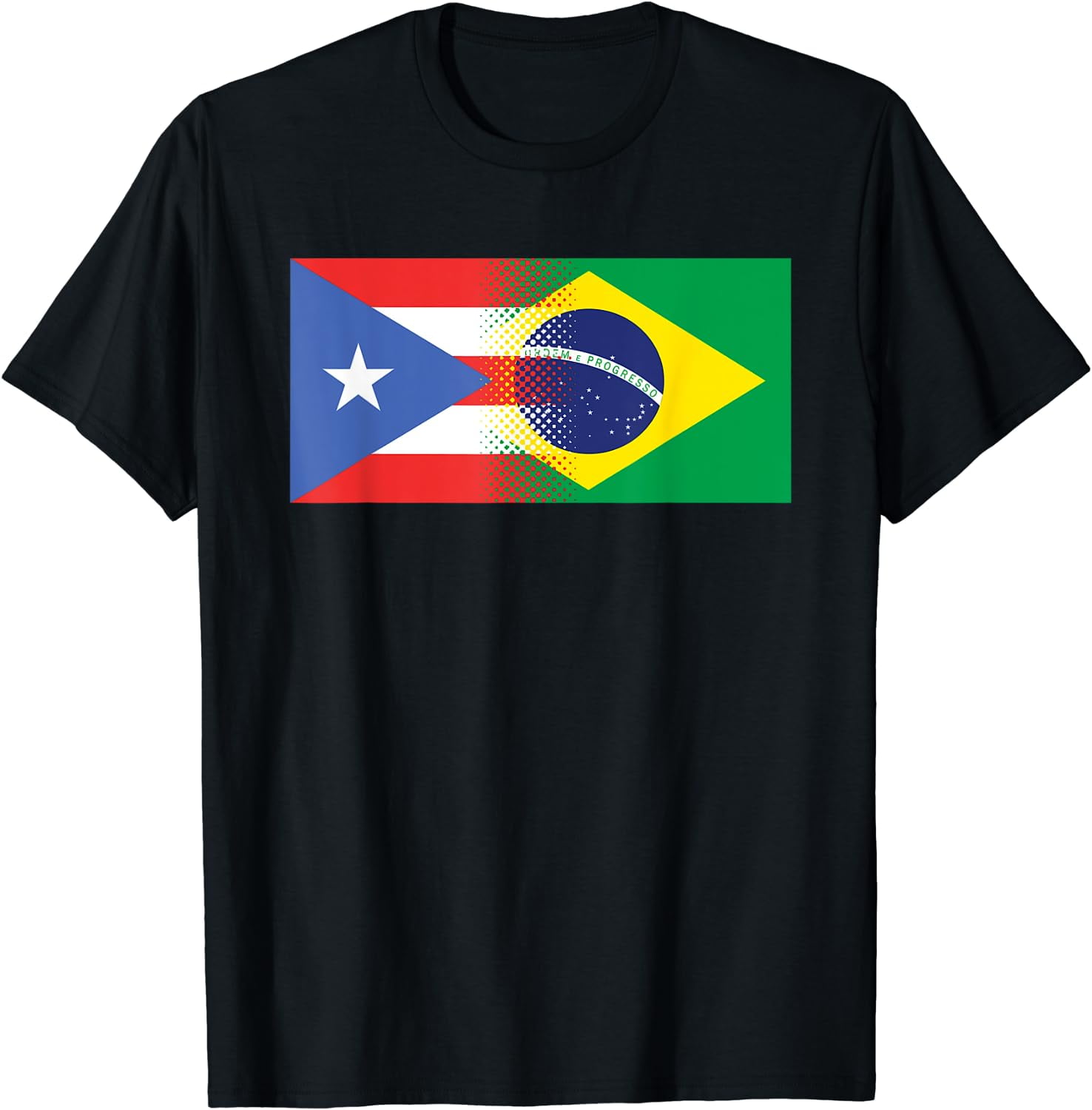Puerto Rican Brazilian Flag Puerto Rico Brazil TShirt