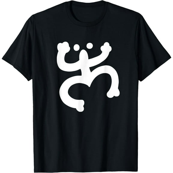 Puerto Rican Coqui Frog Taino Symbol T-Shirt - Black, Small, Unisex-Kids Tops Tee