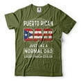 thumbnail image 1 of Puerto Rican Dad Shirt Puerto Rican Father's Day T-Shirt Dad Patriotic Shirt Puerto Rican Shirt (Small Military Green), 1 of 6
