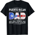 thumbnail image 1 of Puerto Rican Dad is Much Cooler Father's Day T-Shirt Flag T-Shirt, 1 of 4