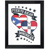 Puerto Rico Car Stickers Puerto Rican Dominican Heart Flags Puerto Rico Dominican Republic 8