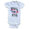 thumbnail image 1 of Puerto Rican Dominican Heart Flags Puerto Rico Dominican Republic Baby Bodysuit, 0-3 months white, 1 of 4
