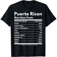thumbnail image 1 of Puerto Rican Facts Puerto Rican Nutrition Facts T-ShirtMen's and women's gift, black and white T-shirt, size: Extra large S-4XL, 1 of 4