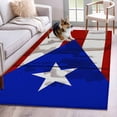 thumbnail image 1 of Puerto Rican Flag Area Rug 4x6 FT, Non Slip Kids Room Carpet, Vintage Geometric Art Wooden Washable Soft Floor Carpet Non-Shedding Throw Rug for Dorm Kitchen Study Room Home Office Bedside, 1 of 9