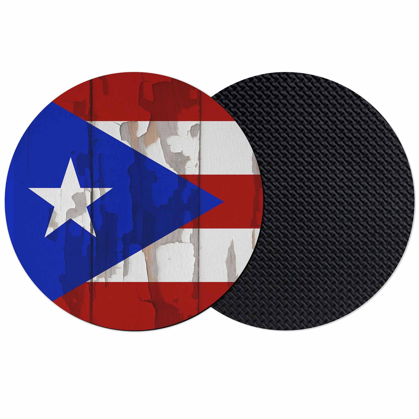 Puerto Rican Flag Coasters Set of 2, Absorbent Coasters for Drinks ...