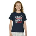 thumbnail image 1 of Puerto Rican Flag PR Peace Sign Crewneck T Shirts Boy Girl Teen Brisco Brands XS, 1 of 6
