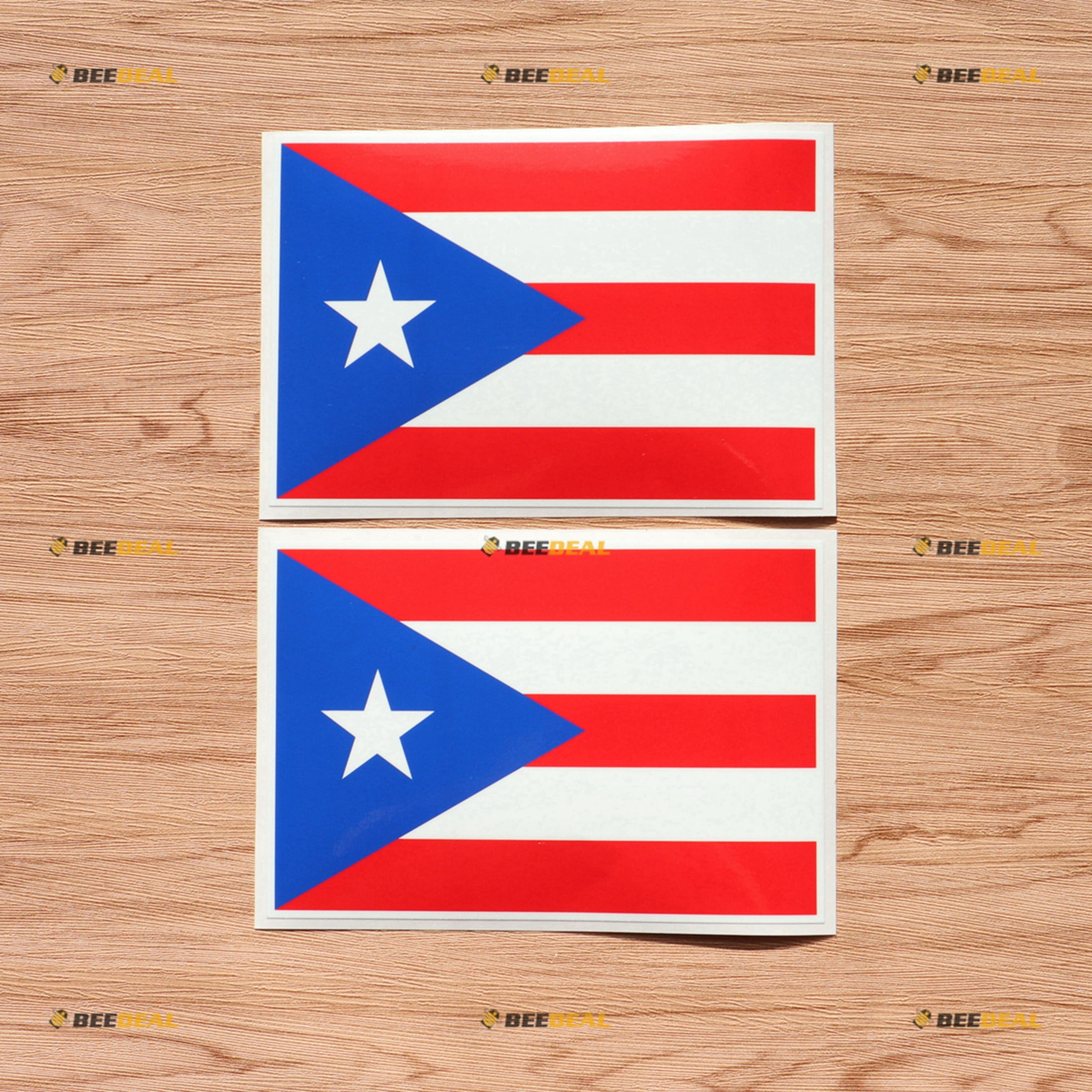 Puerto Rican Flag Puerto Rico PR Decal Vinyl Sticker - 2 Pack Glossy, 8 ...