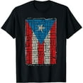 thumbnail image 1 of Puerto Rican Flag Puerto Rico Towns And Cities Retro Vintage T-Shirt, 1 of 4
