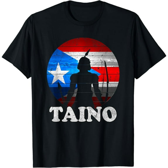 Puerto Rican Flag Taino Sun Boriken Borinquen Borikua Taino T-Shirt