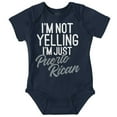 thumbnail image 1 of Puerto Rican Funny Yelling Boricua Bodysuit Jumper Girls Infant Baby Brisco Brands NB, 1 of 6