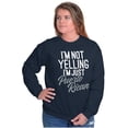 thumbnail image 1 of Puerto Rican Funny Yelling Boricua Women Plus Size Crewneck Sweatshirt Brisco Brands 3X, 1 of 5