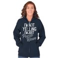 thumbnail image 1 of Puerto Rican Funny Yelling Boricua Zip Hoodie Sweatshirt Women Brisco Brands S, 1 of 5
