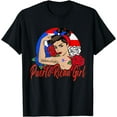 thumbnail image 1 of Puerto Rican Girl Puerto Rico Mujer Puertoriqueña flag T-Shirt, 1 of 3