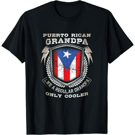 Puerto Rican Grandpa Like A Regular Grandpa Only Cooler T-Shirt
