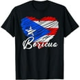 thumbnail image 1 of Puerto Rican Hispanic Heritage Boricua Puerto Rico Heart T-Shirt, 1 of 4