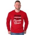 thumbnail image 1 of Puerto Rican PR Pride Se Levanta Plus Size Long Sleeve Graphic Tee Shirt Brisco Brands 3X, 1 of 5