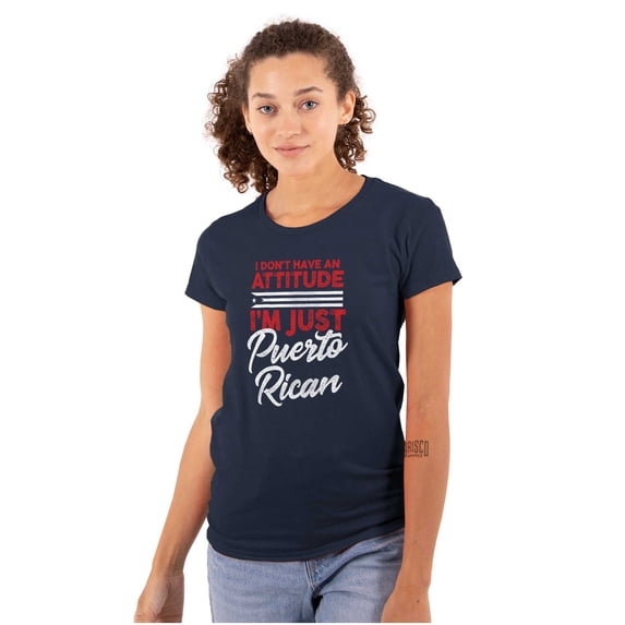 Puerto Rican PR Pride Se Levanta Womens Slim Fit Graphic Tee Brisco Brands L