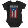 thumbnail image 1 of Puerto Rican Pride Frayed PR Flag Romper Boys or Girls Infant Baby Brisco Brands NB, 1 of 6