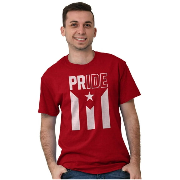 Puerto Rican Pride PR National Flag Plus Size Crewneck Graphic Tee Shirt Brisco Brands 3X