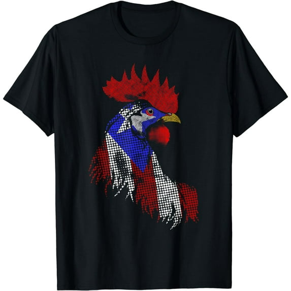 Puerto Rican Rooster Gallo Bandera Puerto Rico Rooster Flag T-Shirt