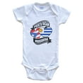thumbnail image 1 of Puerto Rican Uruguayan Hearts Puerto Rico Uruguay Flags Baby Bodysuit, 6-9 Months White, 1 of 4