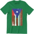 thumbnail image 1 of Puerto Rico American Flag Men's Rican US USA Pride T-Shirt, 1 of 4