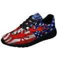 thumbnail image 1 of Puerto Rico American flag Shoes Sneakers Black Size 4, 1 of 7