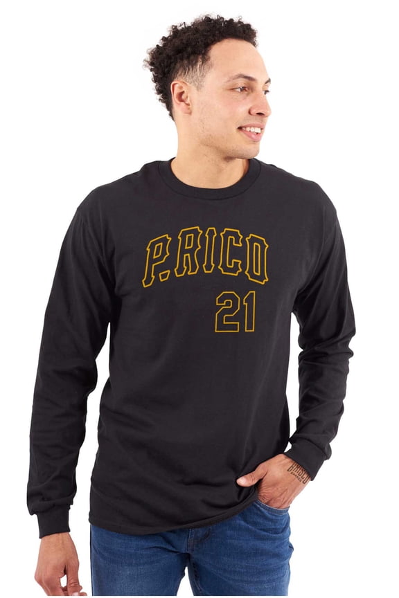Puerto Rico Baseball Game Player 21 Long Sleeve TShirt Men Women Brisco Brands S