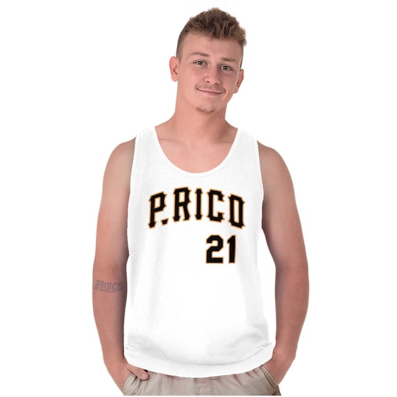 Puerto Rico Baseball Game Player 21 Tank Top T Shirts Men Women Brisco Brands S