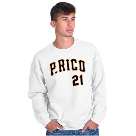Puerto Rico Baseball Game Player 21 Unisex Plus Fleece Graphic Sweatshirt Brisco Brands 3X