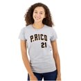 thumbnail image 1 of Puerto Rico Baseball Game Player 21 Womens Slim Fit Graphic Tee Brisco Brands S, 1 of 5