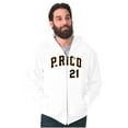 thumbnail image 1 of Puerto Rico Baseball Game Player 21 Unisex Fleece Graphic Zip Up Hoodie Brisco Brands 4X, 1 of 5