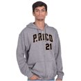 thumbnail image 1 of Puerto Rico Baseball Game Player 21 Zip Up Hoodie Men's Women's Brisco Brands S, 1 of 5