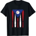 thumbnail image 1 of Puerto Rico Baseball Inspired By Puerto Rican Flag Vintage T-Shirt mens t shirt，black，women，funny，misfits，men，journey，t-shirt, 1 of 4