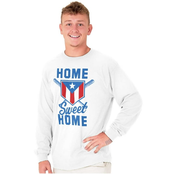 Puerto Rico Baseball State Flag Pride Long Sleeve TShirt Men Women Brisco Brands S