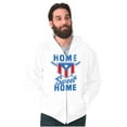 thumbnail image 1 of Puerto Rico Baseball State Flag Pride Unisex Fleece Graphic Zip Up Hoodie Brisco Brands 3X, 1 of 5