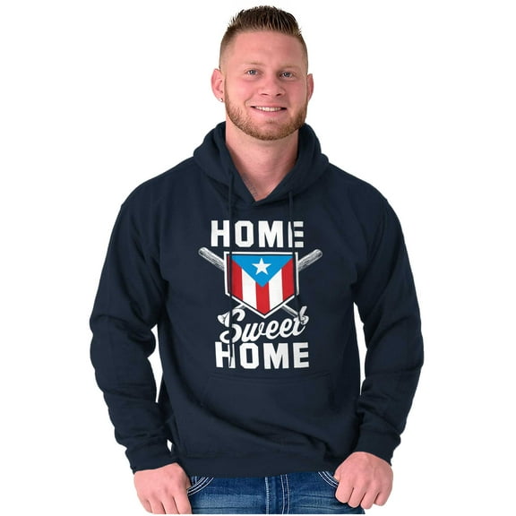 Puerto Rico Baseball State Flag Pride Unisex Plus Fleece Graphic Hoodie Brisco Brands 3X