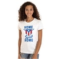 thumbnail image 1 of Puerto Rico Baseball State Flag Pride Womens Slim Fit Graphic Tee Brisco Brands X, 1 of 5