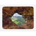 thumbnail image 1 of Puerto Rico Bath Mat, View Through the Window Cave in Arecibo Rock Formation Outdoors Nature Theme, Plush Bathroom Decor Mat with Non Slip Backing, 29.5" X 17.5", Multicolor, by Ambesonne, 1 of 2