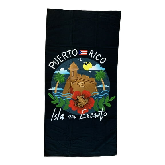 Puerto Rico Beach Towel Isla del Encanto