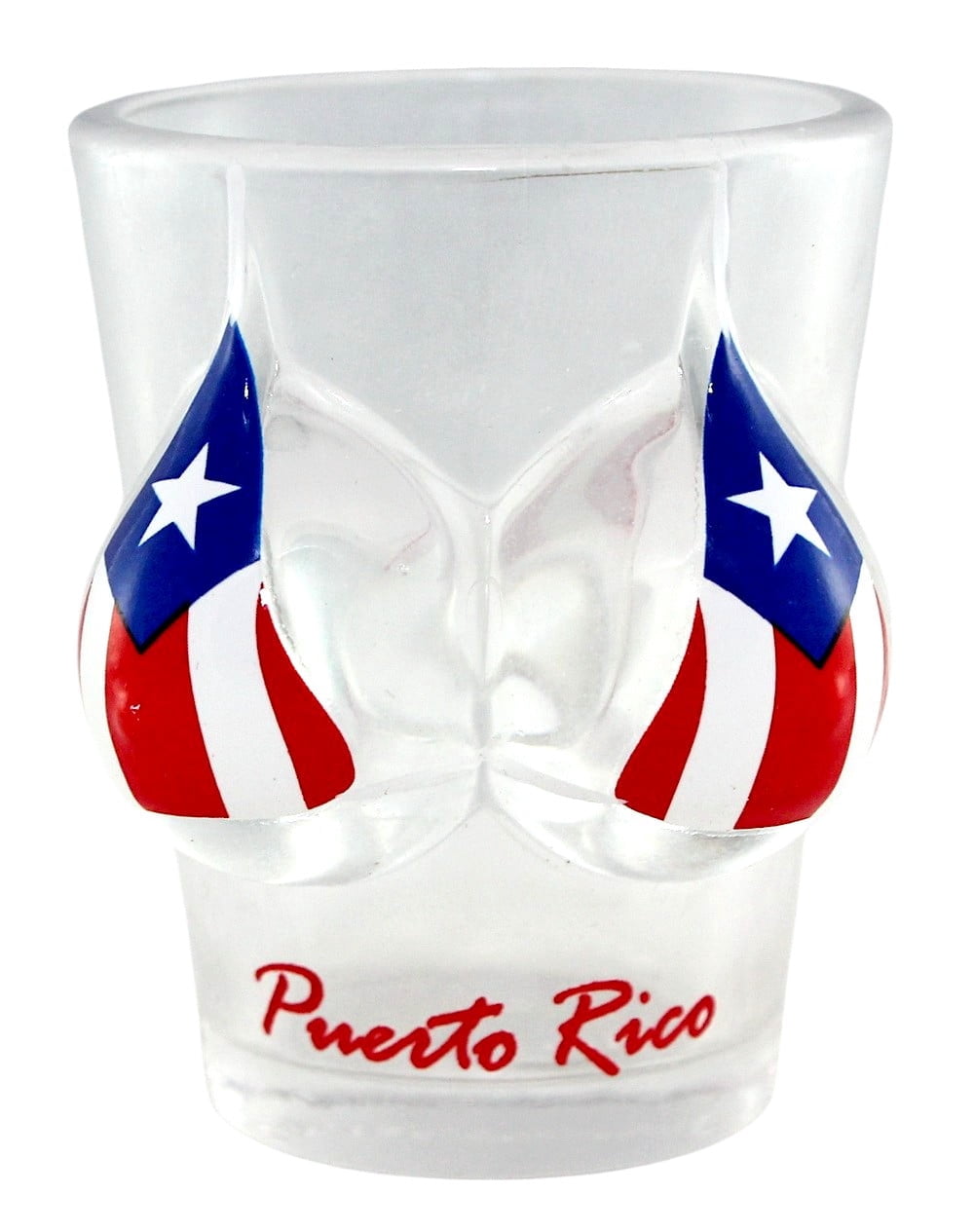 Puerto Rico Rocks Glasses Puerto Rico BikiniBust 3D Shot Glass - Walmart.com