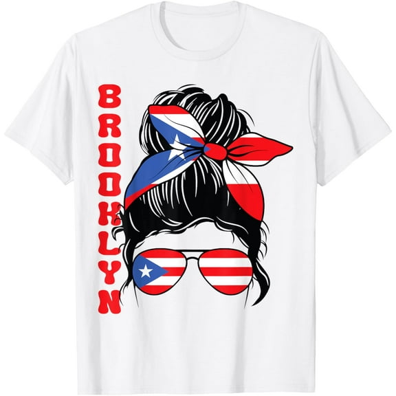 Puerto Rico Boricua Brooklyn New York Puerto Rican Flag T-Shirt mens t shirt，white，women，funny，misfits，men，journey