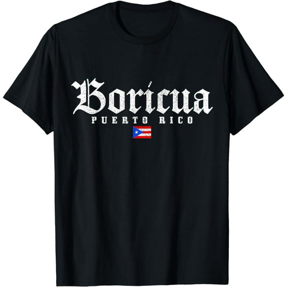 Puerto Rico Boricua Vintage Puerto Rican Flag Pride T-Shirt