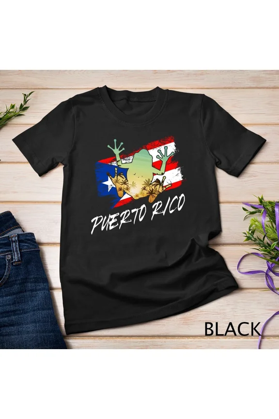 Puerto Rico Coqui Frog Taino Boricua Roots Cultural Art Unisex T-Shirt, S-5XL